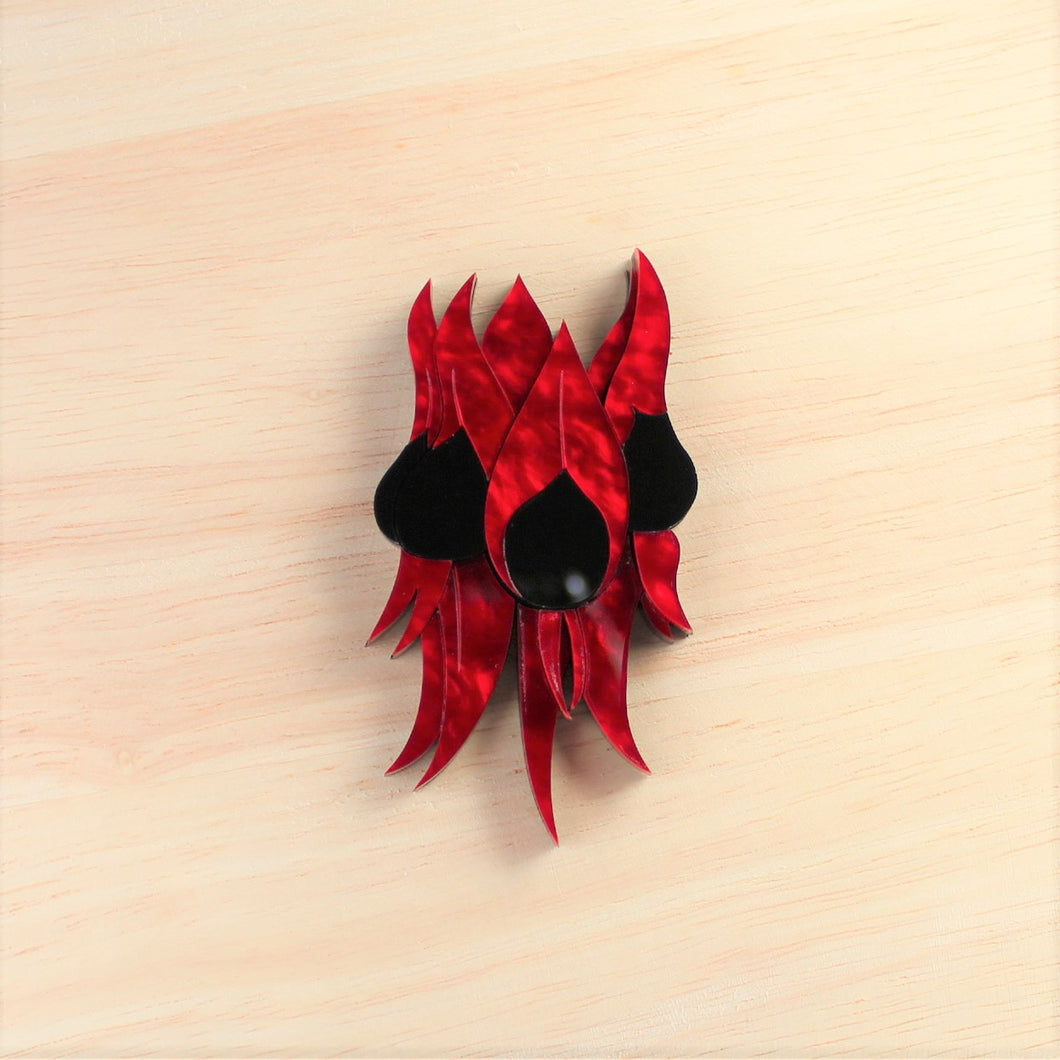 Sturt's Desert Pea brooch