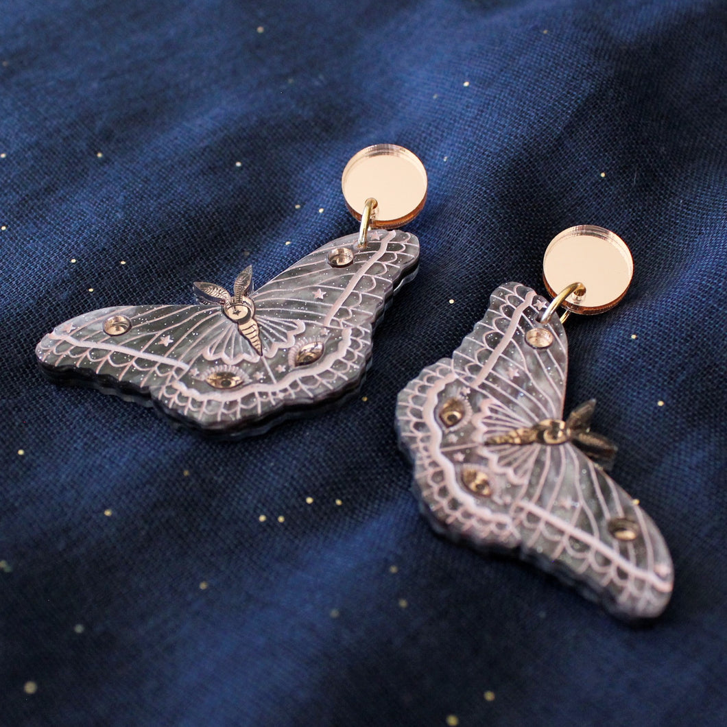Mystic Moth earrings