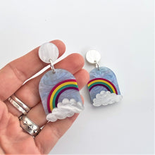Load image into Gallery viewer, Rainbow arch earrings
