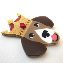 Load image into Gallery viewer, Regal Beagle brooch
