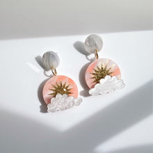 Load image into Gallery viewer, Sunrise circle earrings
