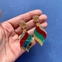 Load image into Gallery viewer, Mirror Christmas Bauble earrings

