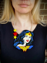 Load image into Gallery viewer, Wonder Woman Statement Necklace
