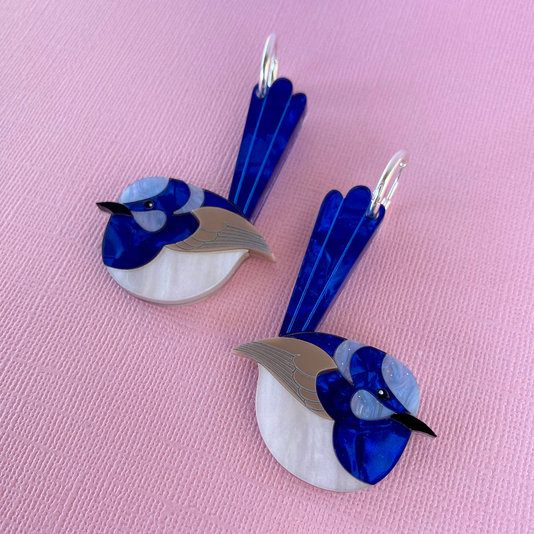 Fairy Wren earrings