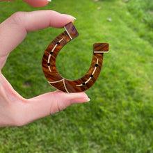 Load image into Gallery viewer, Lucky Horseshoe brooch

