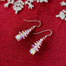 Load image into Gallery viewer, Christmas Tree earrings - Clear AB
