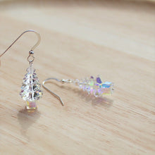 Load image into Gallery viewer, Christmas Tree earrings - Clear AB
