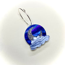 Load image into Gallery viewer, Night Sky circle earrings
