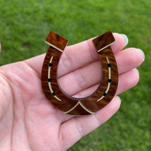 Load image into Gallery viewer, Lucky Horseshoe brooch
