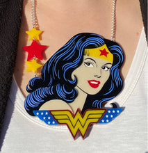 Load image into Gallery viewer, Wonder Woman Statement Necklace
