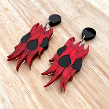 Load image into Gallery viewer, Sturt&#39;s Desert Pea earrings
